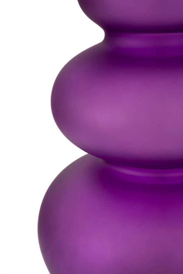 Bordlampe i glas, jern og stof – 40x70 cm