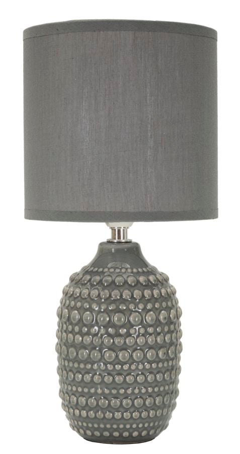 Moderne lampei keramik, jern and stof – 15x30x5 cm