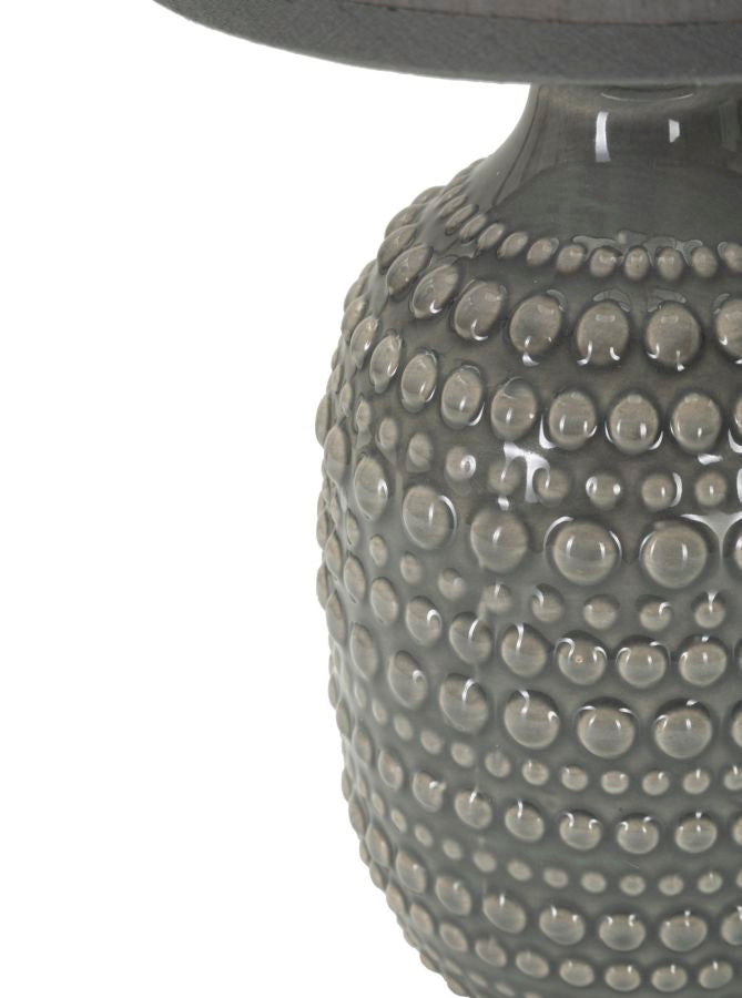 Moderne lampei keramik, jern and stof – 15x30x5 cm