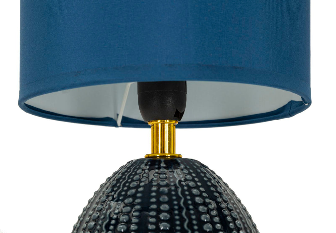 Moderne bordlampe, jern and stof – 15x30x5 cm