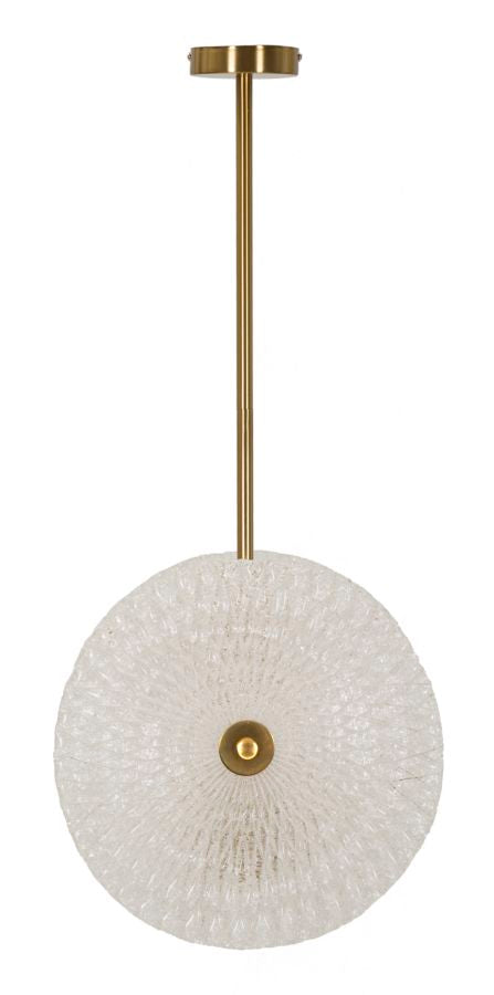 Glam lampe i glas og jern – 35x18x80 cm