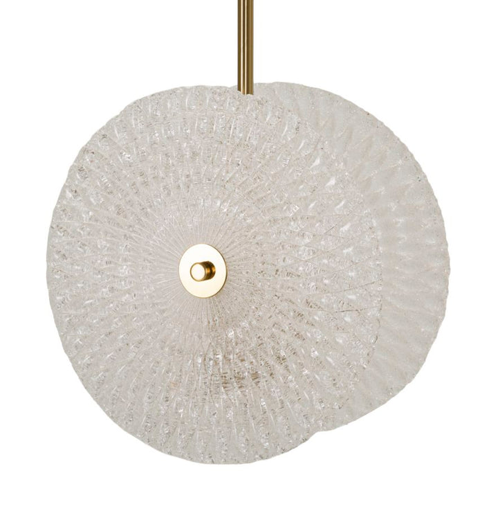 Glam lampe i glas og jern – 35x18x80 cm