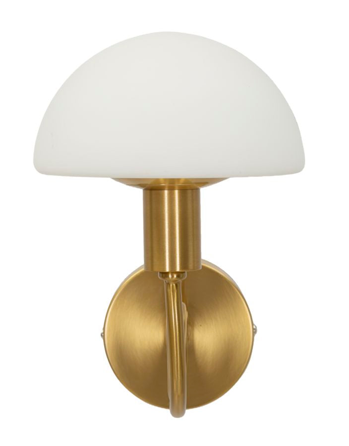 Glam lampe i glas og jern – 23x15x22 cm