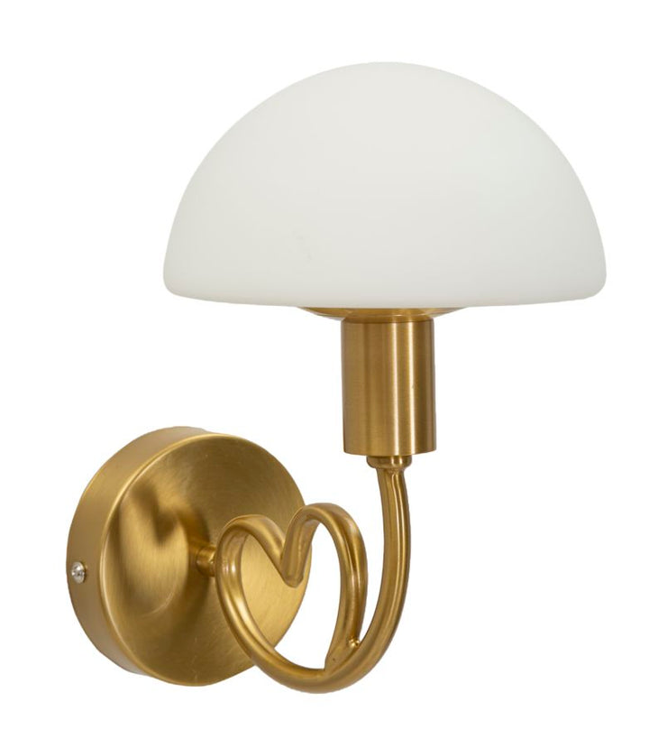 Glam lampe i glas og jern – 23x15x22 cm