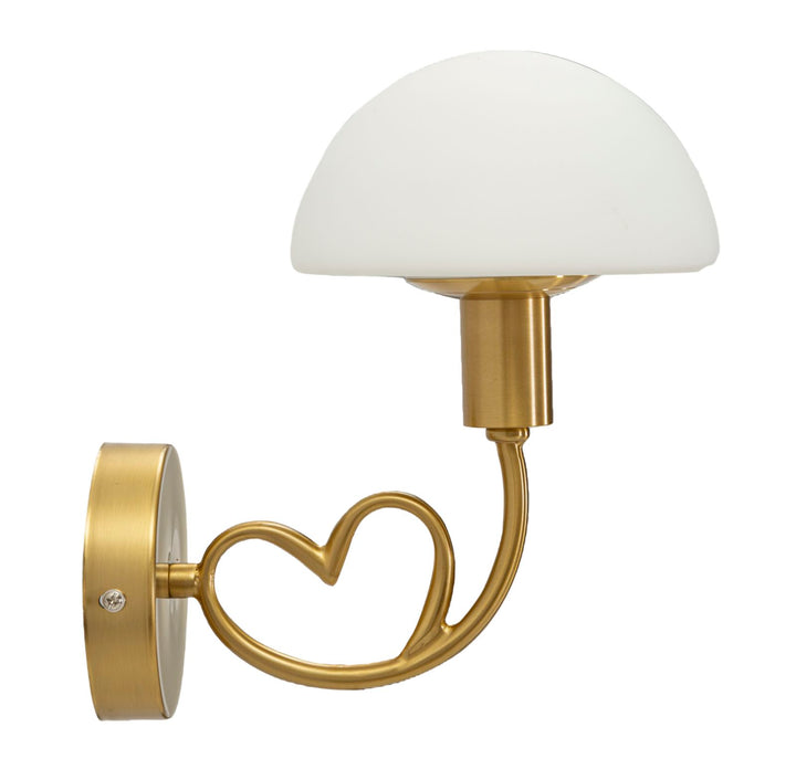 Glam lampe i glas og jern – 23x15x22 cm
