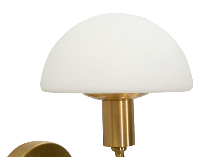 Glam lampe i glas og jern – 23x15x22 cm