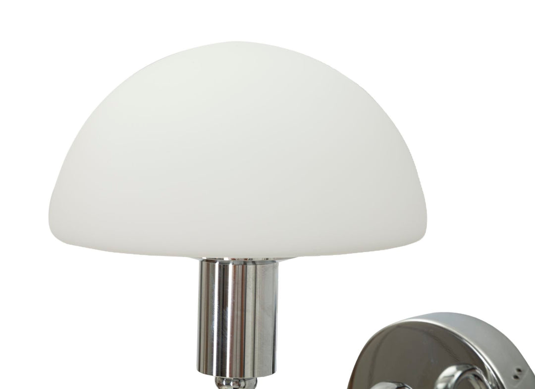 Glam lampe i glas og jern – 23x15x22 cm