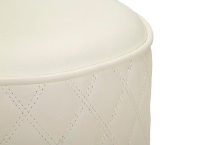 Glam taburet i træ, mdf, metal – 36x39 cm