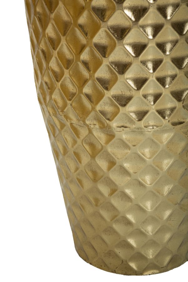 Glam  3 x vaser i guldfarve, metal – 48x110, 40x93, 33x77 cm