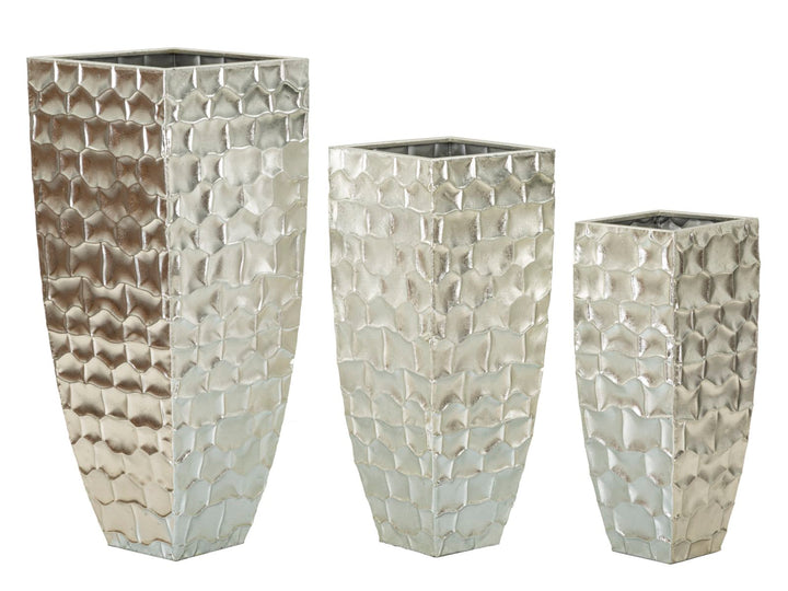 Glam vaser i jern – 38x1x90, 30x5x75, 24x8x62 cm