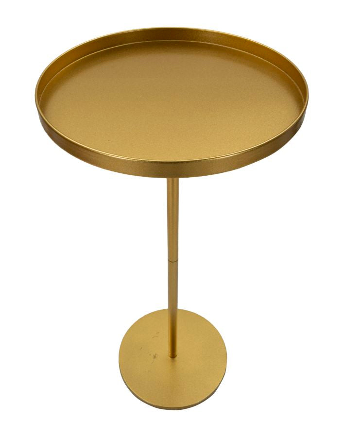 Glam bord i guldfarve, metal – 51x100 cm