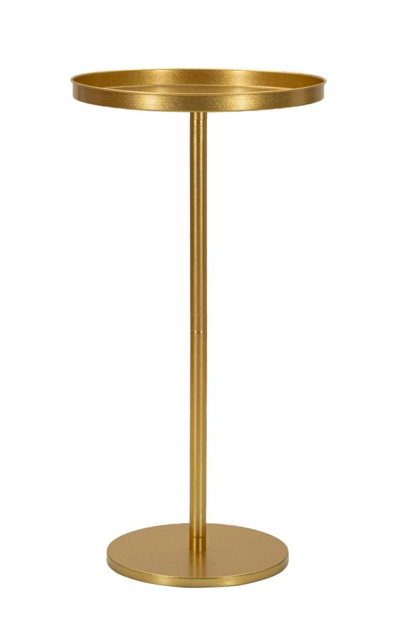 Glam bord i guldfarve, metal – 41x80 cm