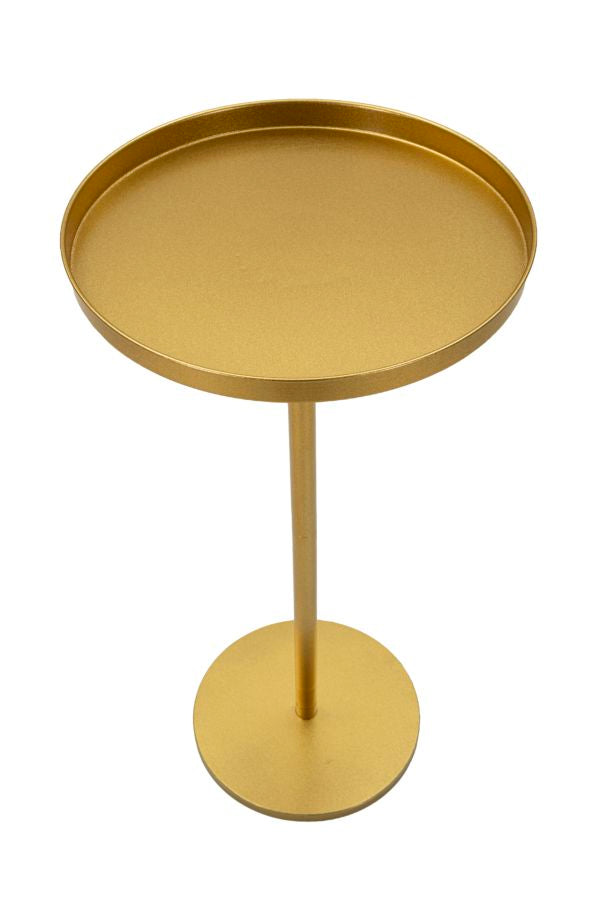 Glam bord i guldfarve, metal – 41x80 cm