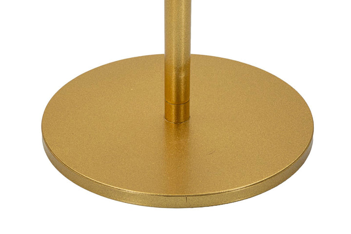 Glam bord i guldfarve, metal – 41x80 cm