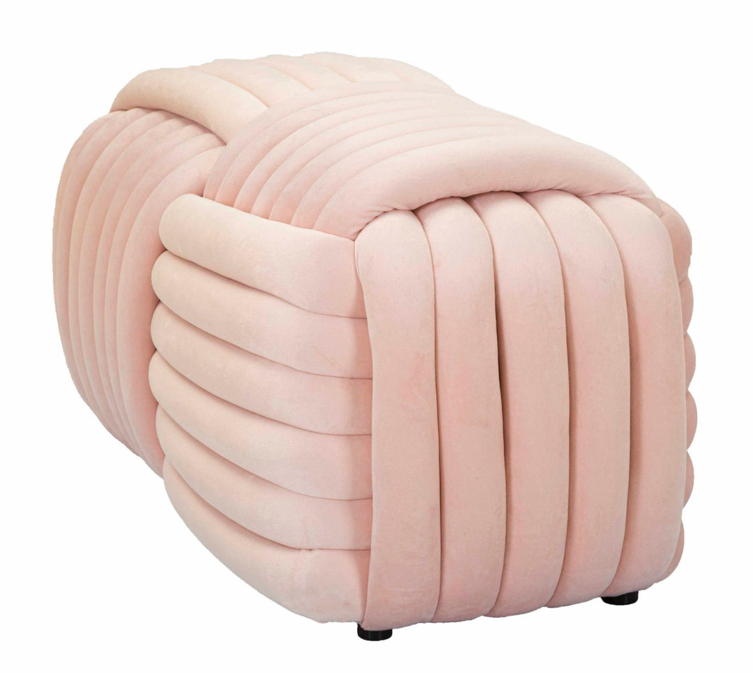 Entrébænk, mdf, bomuld og polyester – 90x45x45 cm