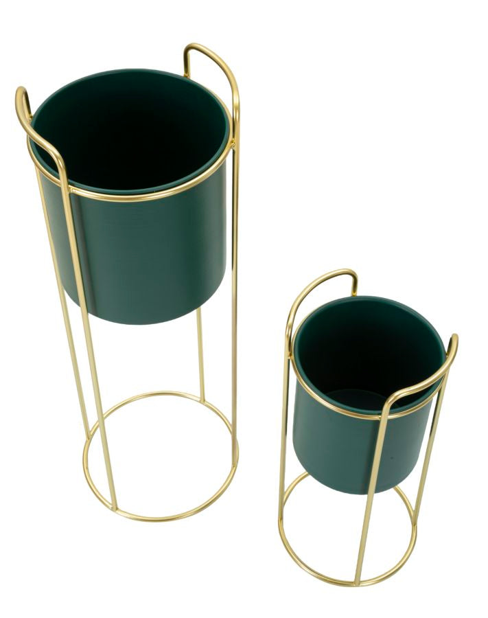 Glam vase i guldfarve af jern – 24x70 19x5x45 cm