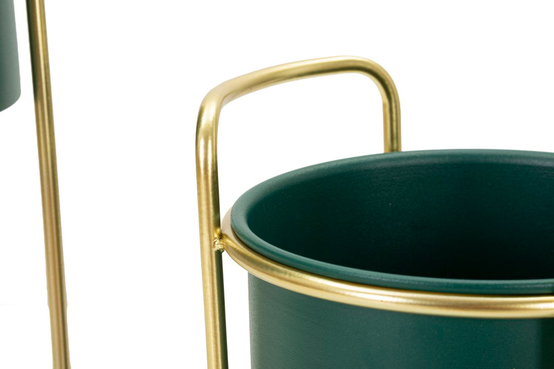 Glam vase i guldfarve af jern – 24x70 19x5x45 cm