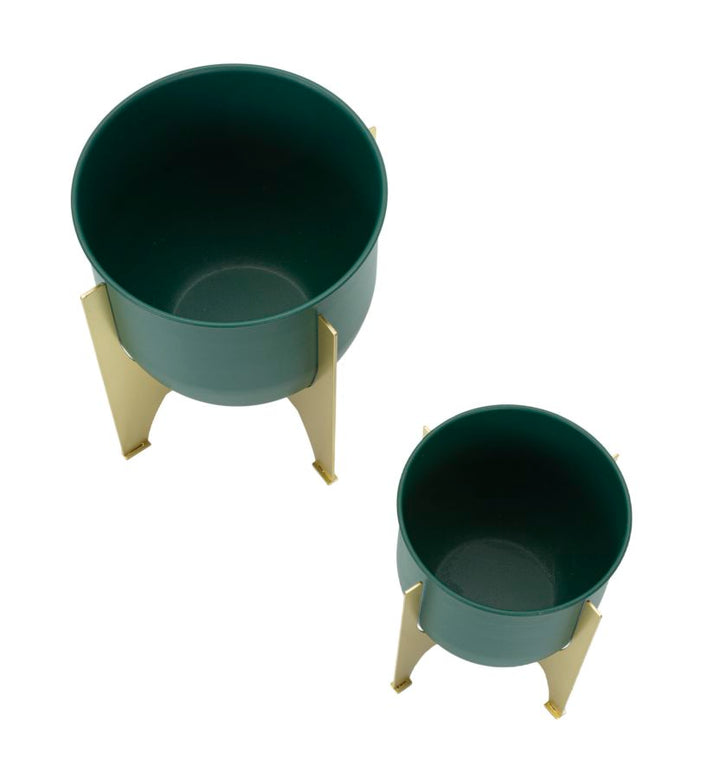 Glam vase i guldfarve af jern – 24x5x26 19x21 cm