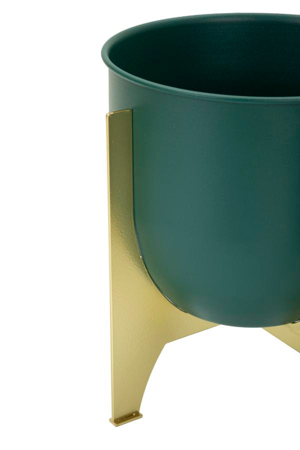 Glam vase i guldfarve af jern – 24x5x26 19x21 cm