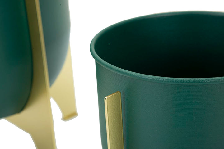 Glam vase i guldfarve af jern – 24x5x26 19x21 cm