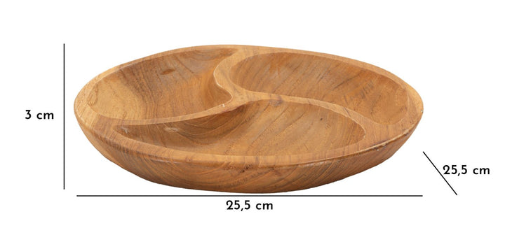 Bakke i teaktræ – 5x3 cm