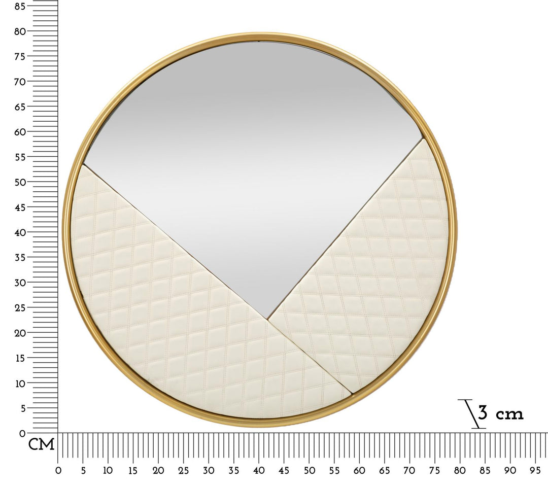 Glam vægspejl – Ø80x3 cm
