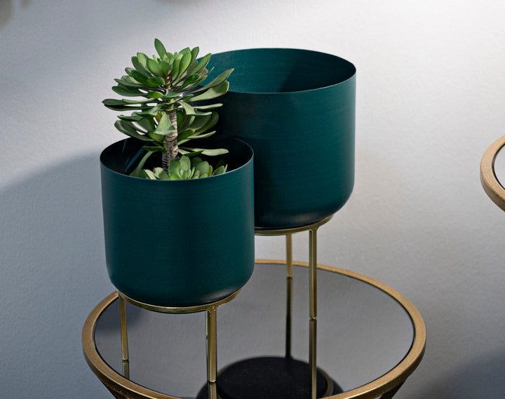 Glam vase i guldfarve af jern – 20x29 16x24 cm