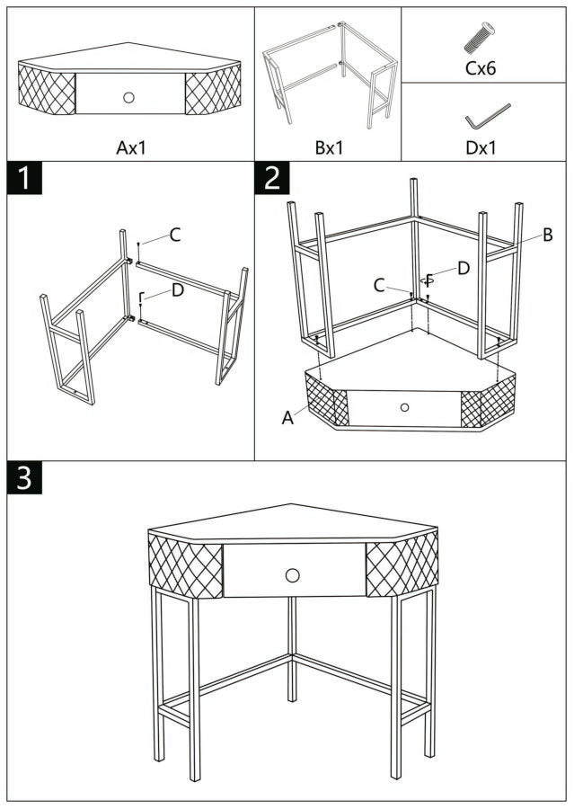 Glam konsolbord i træ, mdf, metal – 84x5x60 cm