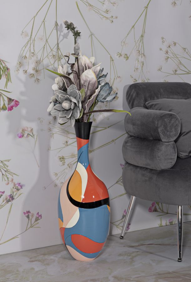 Moderne vase i polyresin – 25x66 cm