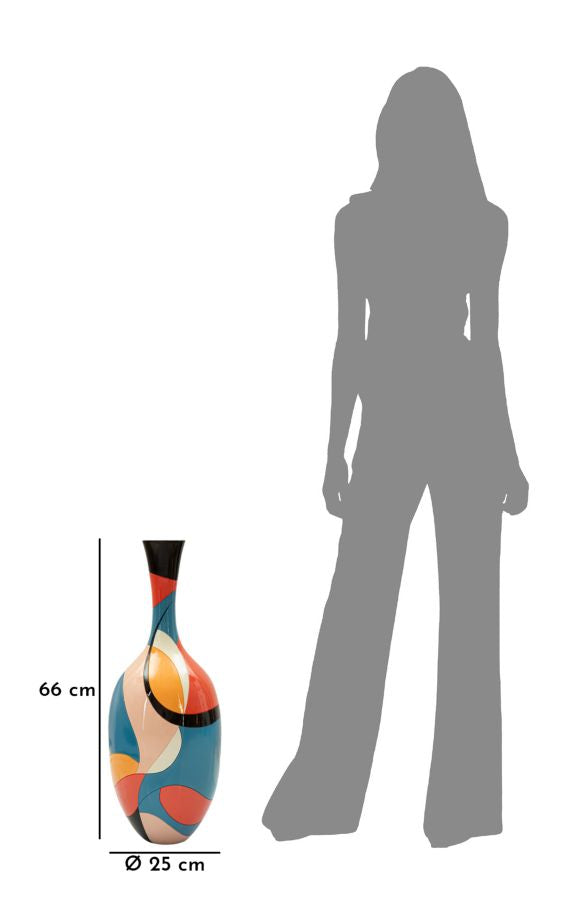 Moderne vase i polyresin – 25x66 cm
