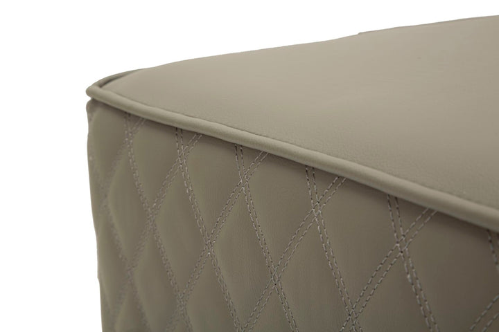 Glam taburet i træ, mdf, metal – 35x35x38 cm