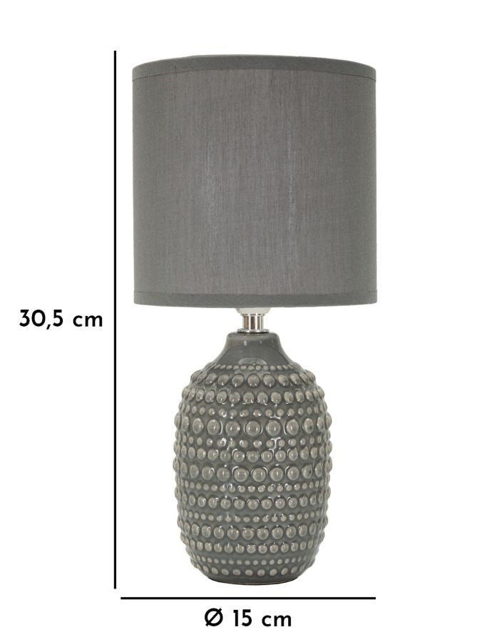 Moderne lampei keramik, jern and stof – 15x30x5 cm