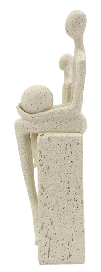Pyntefigur i creme af polyresin – 10x7x5 cm
