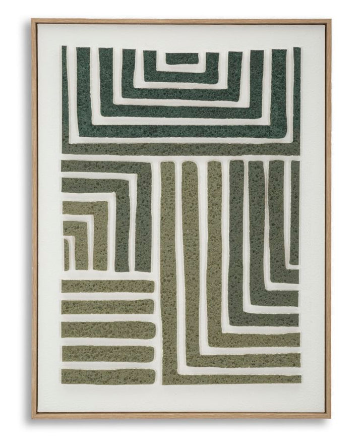 Billedramme af fyrretræ, lærred og plast – 60x2x9 cm - canvas print