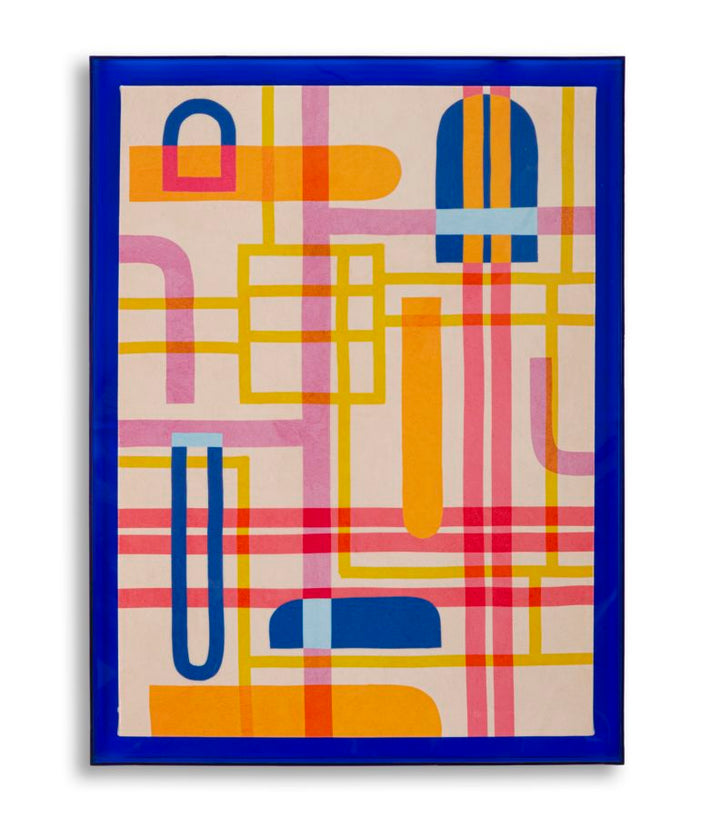 Billedramme af fyrretræ, lærred og plast – 60x3x3 cm - canvas print