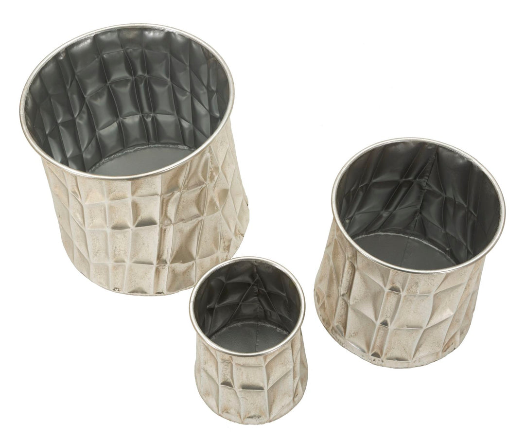 Glam vaser i jern – 35x38x5 og 27x5x33 og 18x5x26 cm