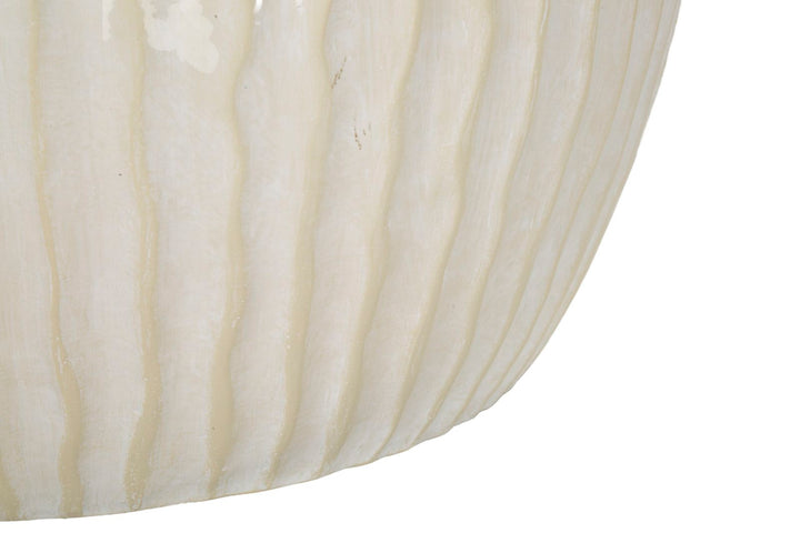 Vase i creme, mgo materiale – 36x5x38 cm