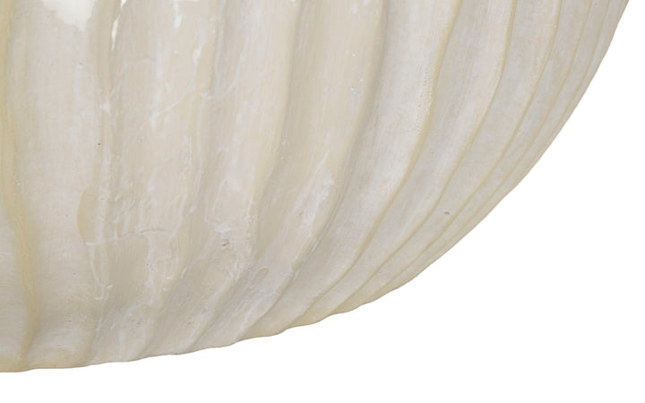 Vase i creme, mgo materiale – 40x23 cm