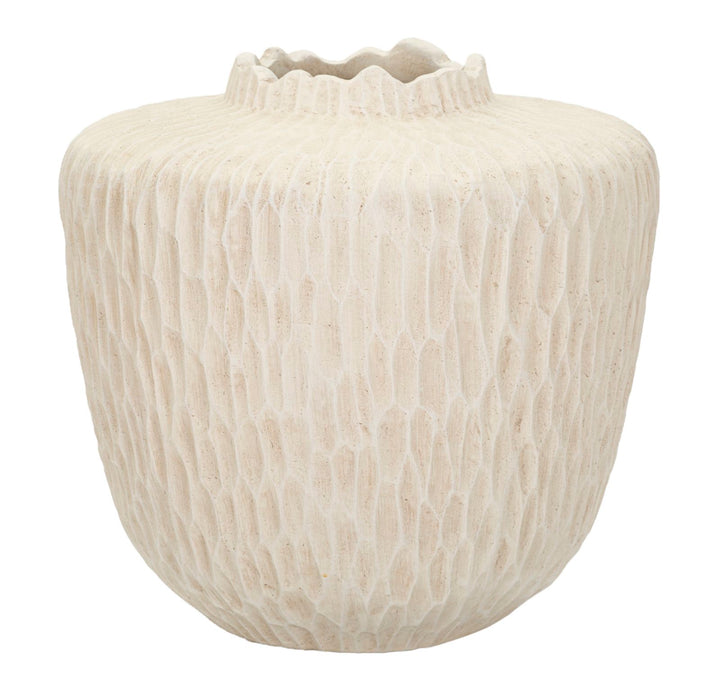 Vase i creme – 35x32x5 cm