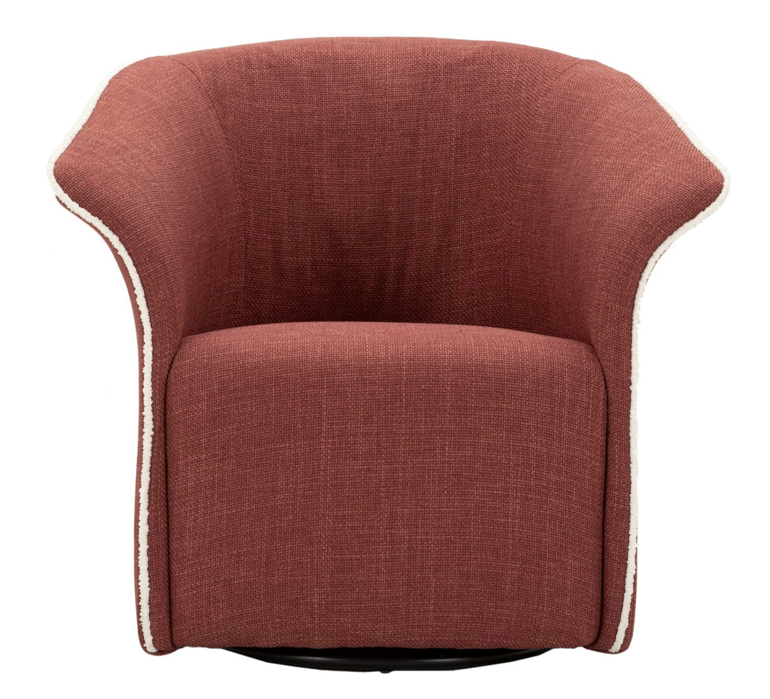 Lænetol i bordeaux rød, polyester – 70x72x75, 44x5 cm