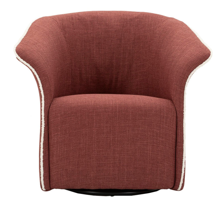 Lænetol i bordeaux rød, polyester – 70x72x75, 44x5 cm