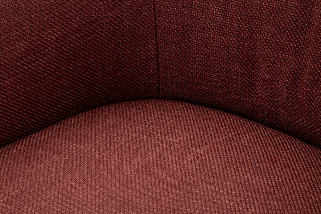 Lænetol i bordeaux rød, polyester – 70x72x75, 44x5 cm