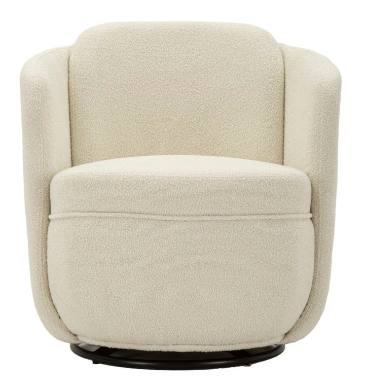 Lænetol i creme, polyester – 70x72x75, 44x5 cm