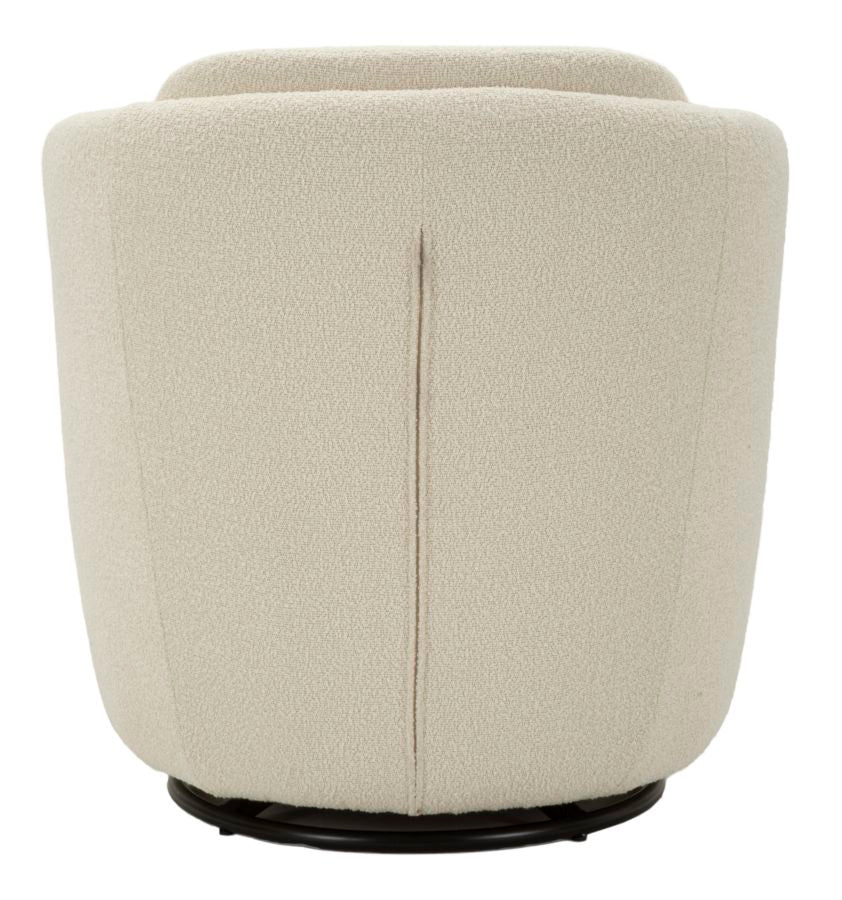 Lænetol i creme, polyester – 70x72x75, 44x5 cm