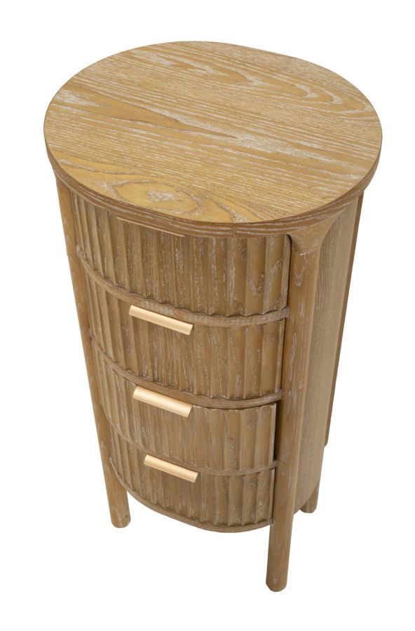 Elegant kommode i træ, MDF and jern – 38x33x5 cm