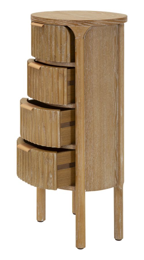 Elegant kommode i træ, MDF and jern – 38x33x5 cm