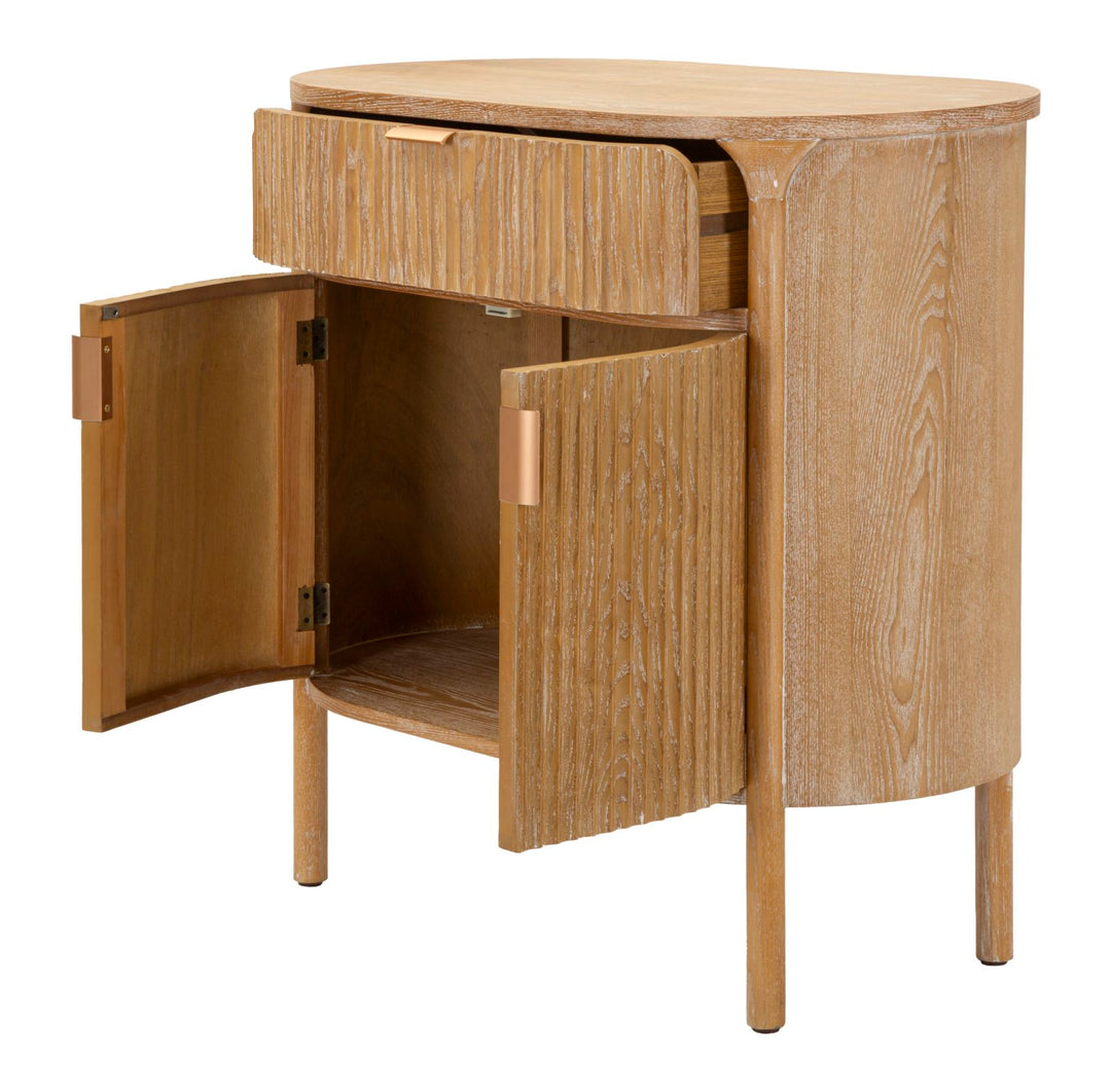 Elegant kommode i træ, MDF and jern – 81x46x82 cm