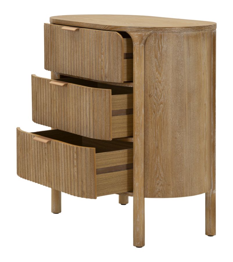 Moderne kommode i træ, MDF and jern – 80x5x47 cm