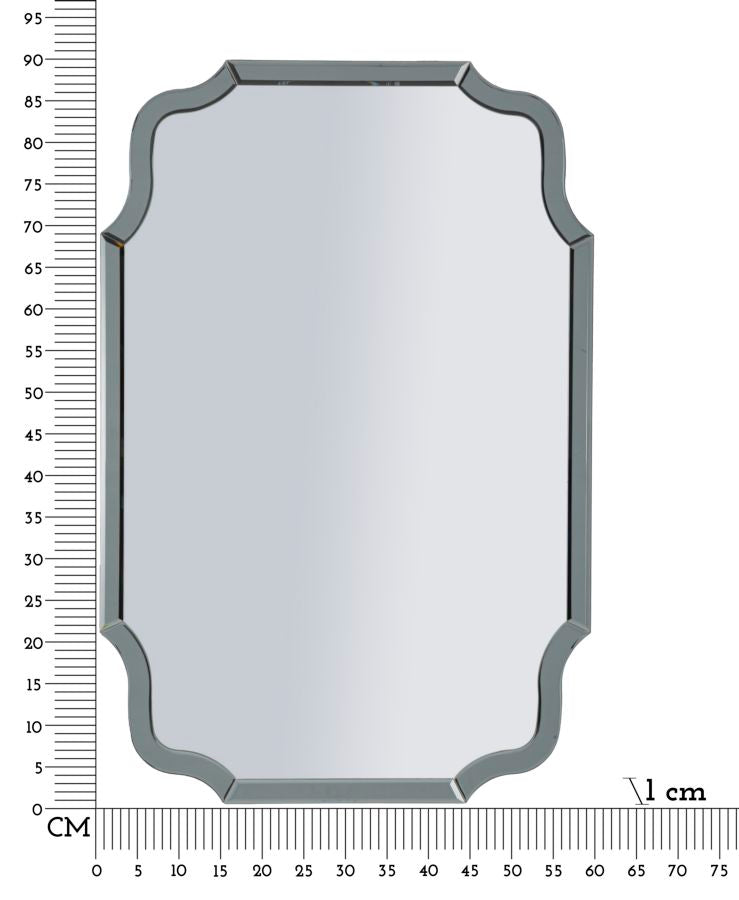Glam spejl, 60x1x90 54x84x5 cm