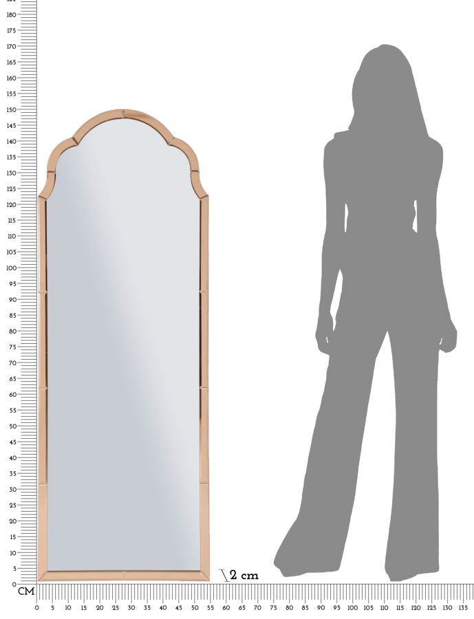 Glam spejl – 55x2x150 49x144 cm